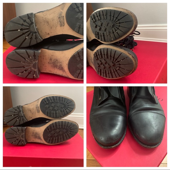 Kardashian Fave Valentino Leather Moto Boot 39.5 - Picture 7 of 8